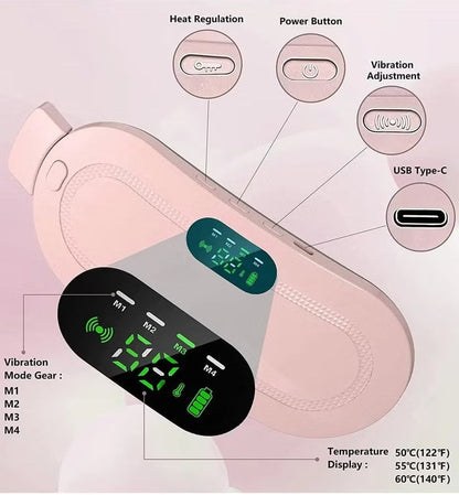Cordless Heating & Vibration Relief Belt for Period Pain